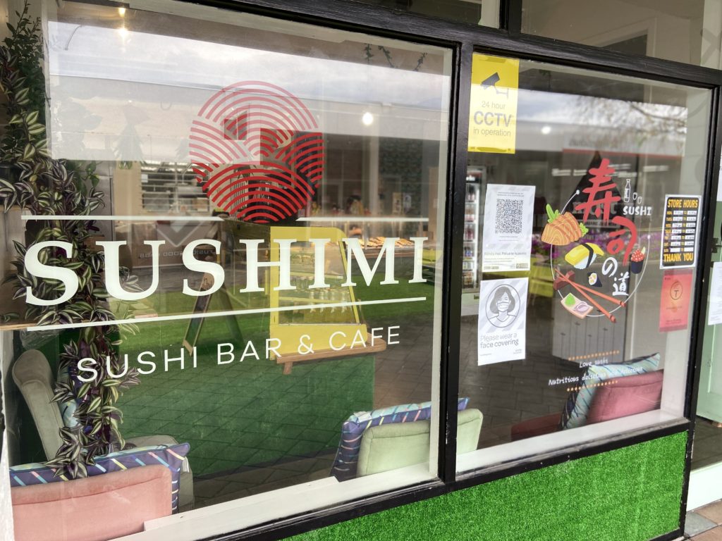 Sushimi Storefront - sushi kapiti